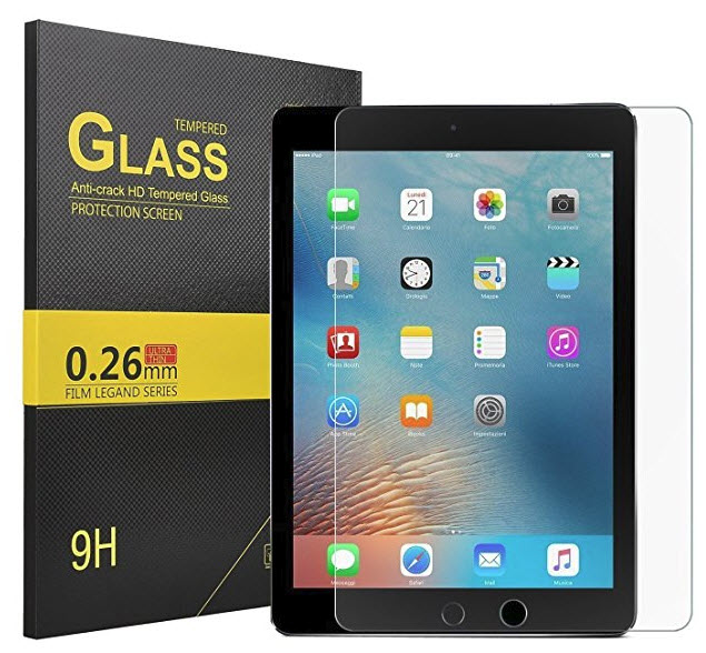 KuGi iPad 9.7 inch Screen protector for 2017 and 2018 models