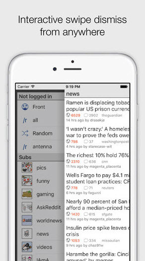Antenna client for Reddit