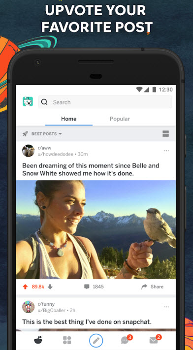Reddit official client for Android