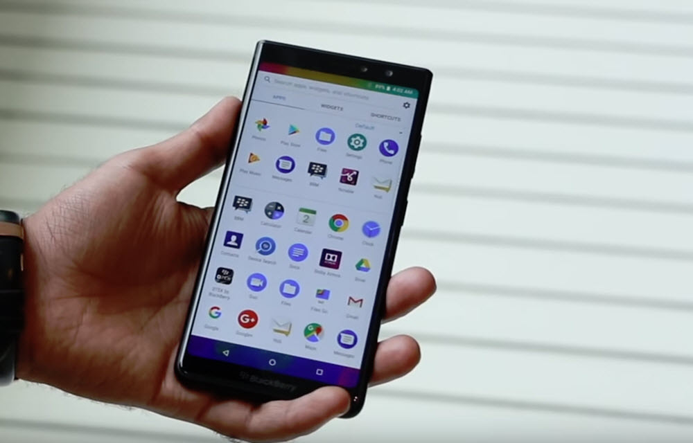 BlackBerry Evolve X Display