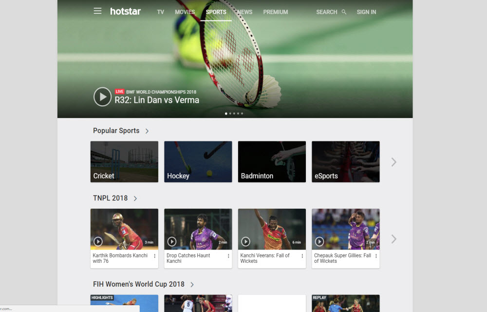 Hotstar Sports