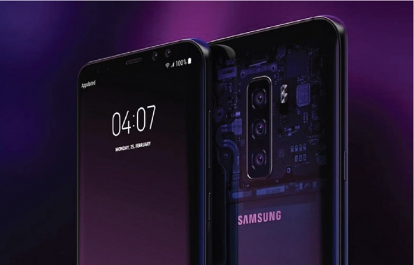SamsungGalaxy S10 with on-screen finger print scanner