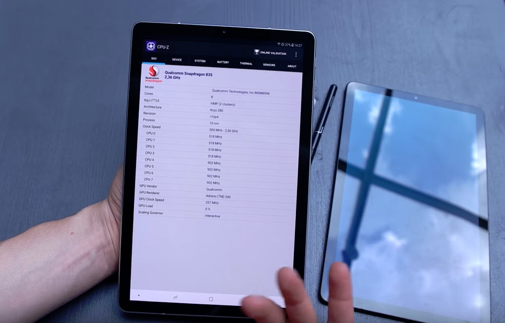 Samsung Galaxy Tab S4 Performance