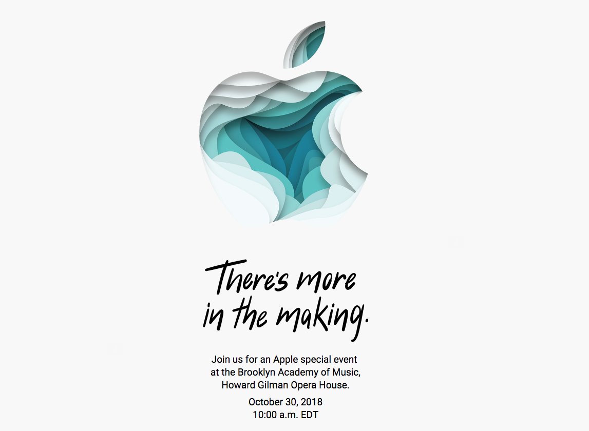 Apple October 30 event