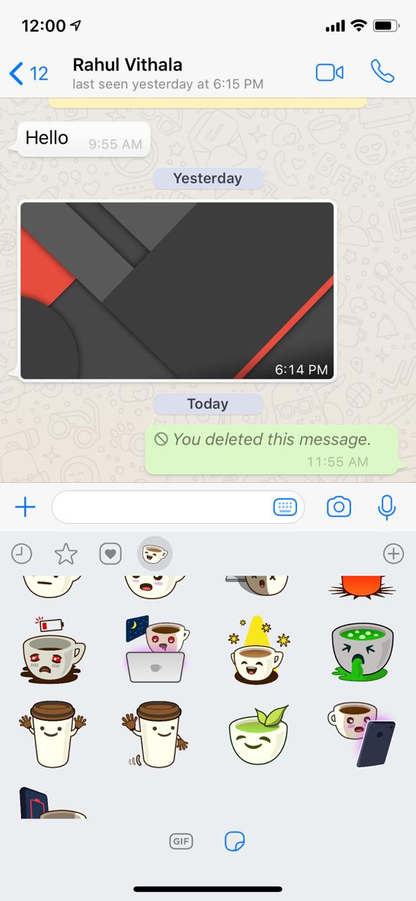 Available Stickers on WhatsApp