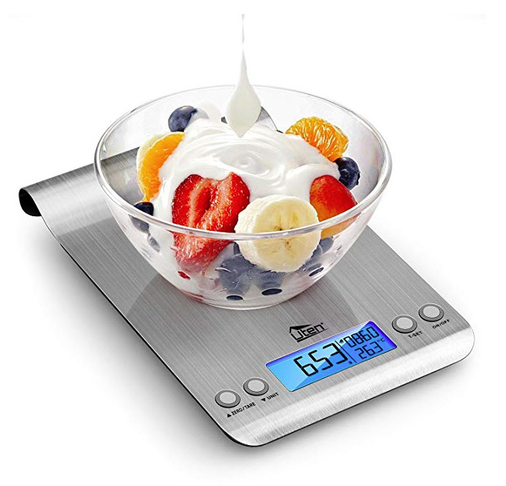 Digital Kitchen Scale Ultra Slim Multifunction Stainless Steel