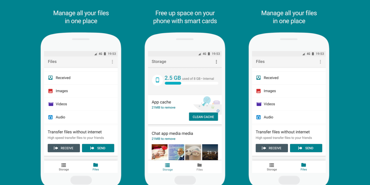 Google Files Go Browse Folders