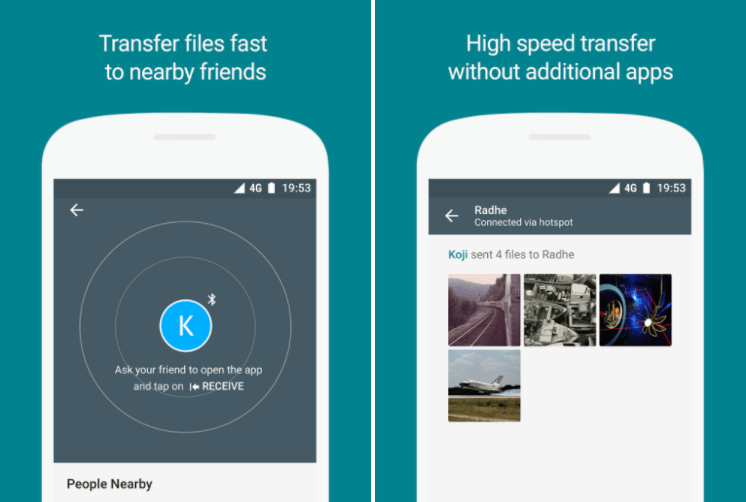 Google Files Go Sharing