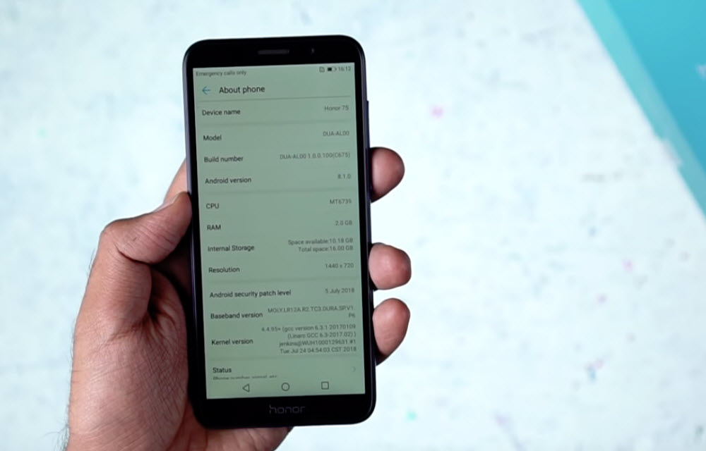 Honor 7S Performance