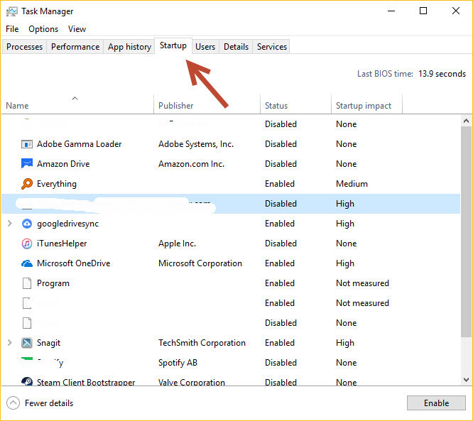 Windows Startup Manager