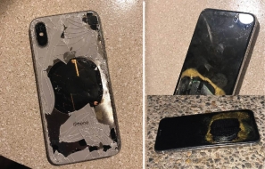 Apple iphone x explodes on update