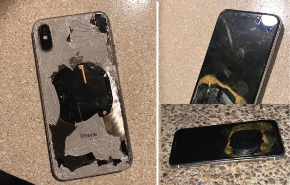 Apple iphone x explodes on update