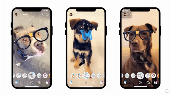 Snapchat dog filters