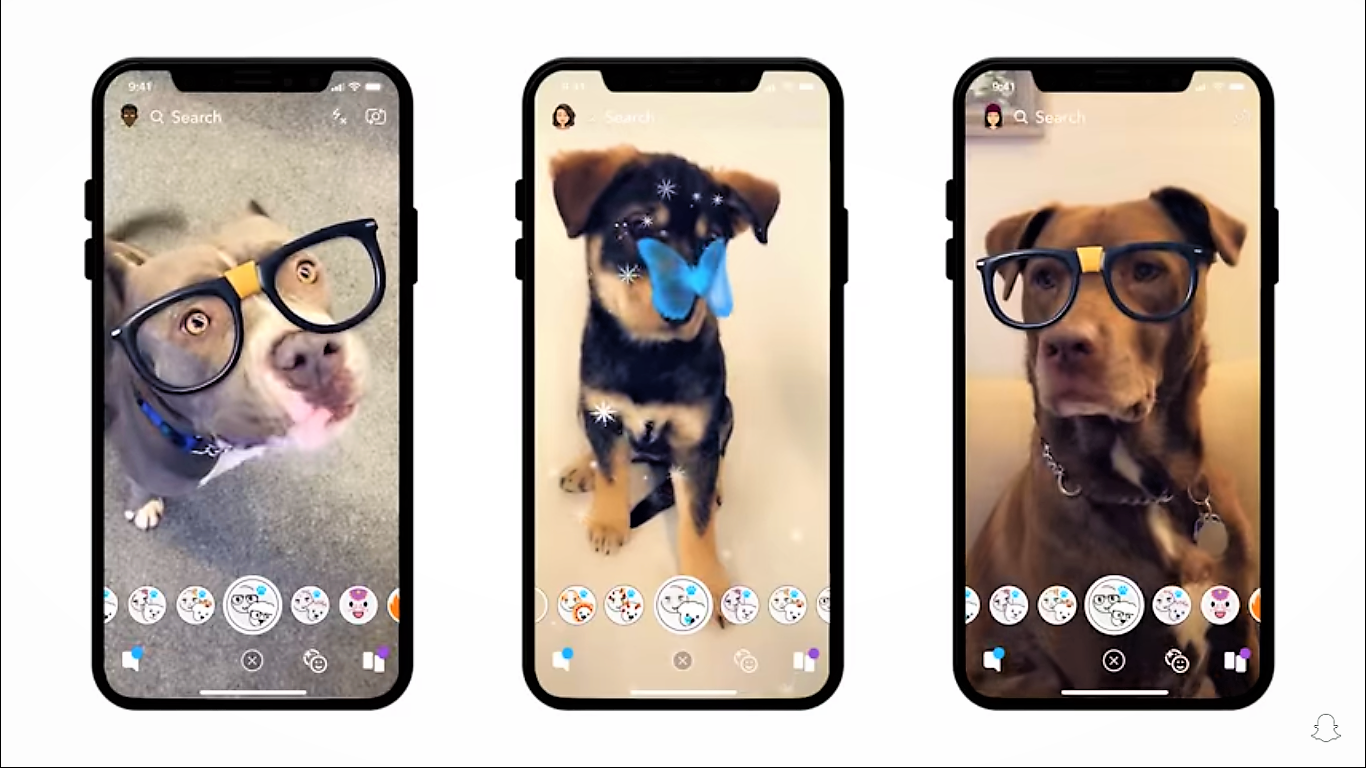 Snapchat dog filters