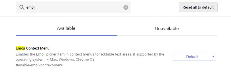 Emoji Context Menu