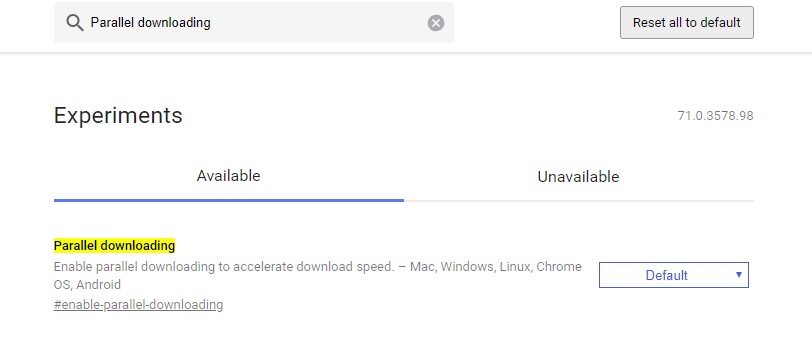 Parallel downloading