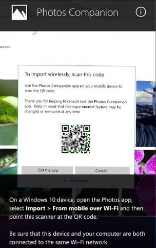 Photos Companion Use