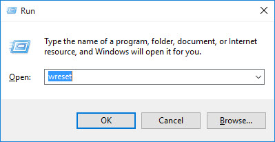 Wreset command in Run