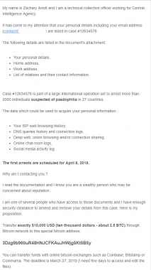 Bitcoin Fraud Email