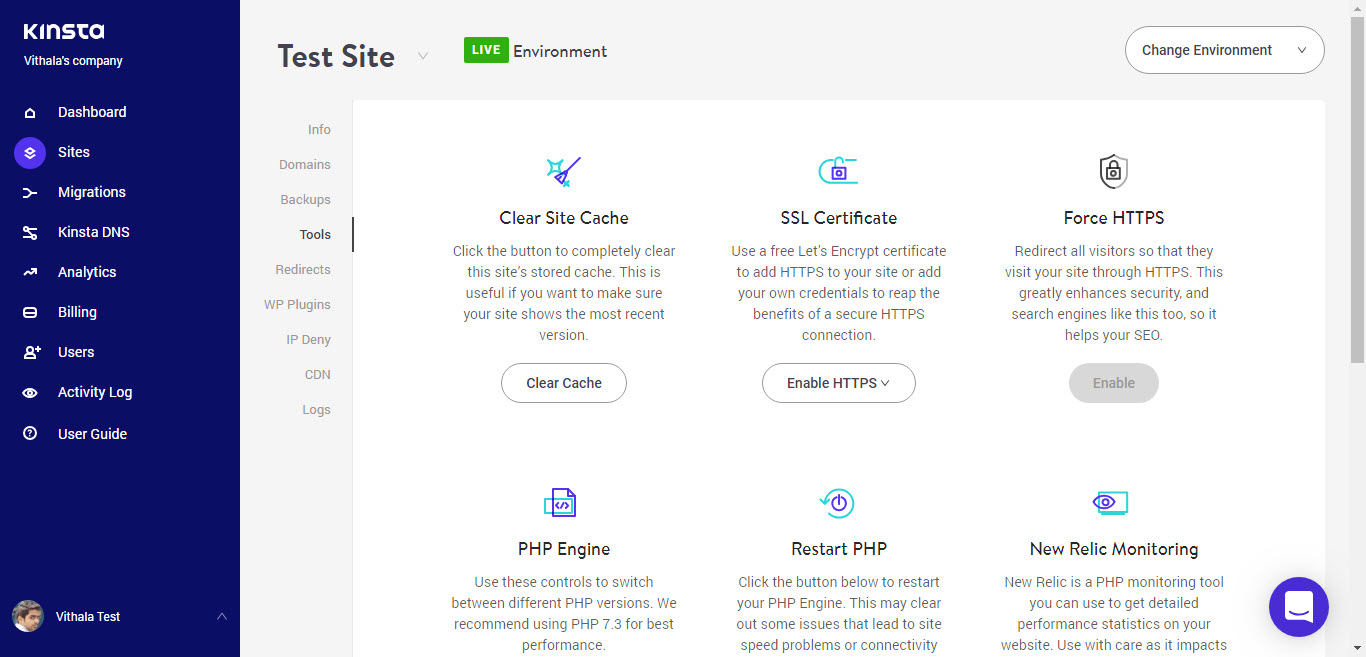 Kinsta Tools