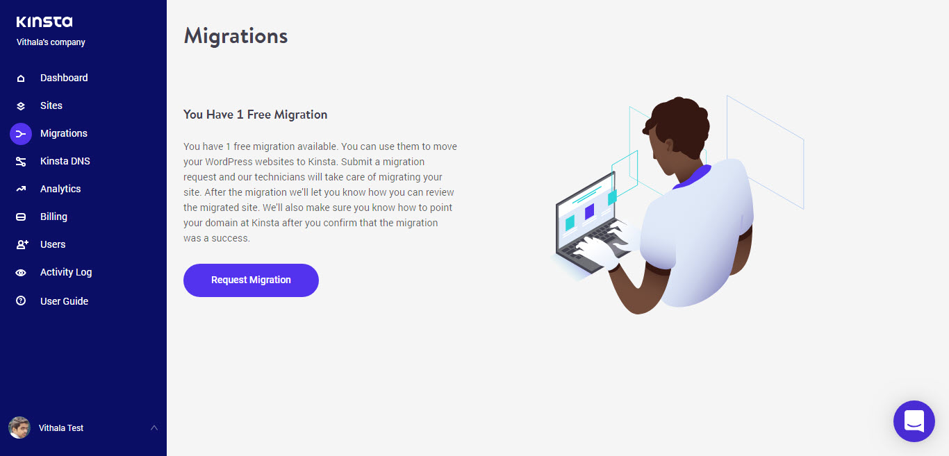 Kinsta Website Migration