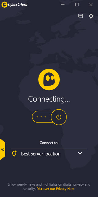 Cyberghost VPN Connection