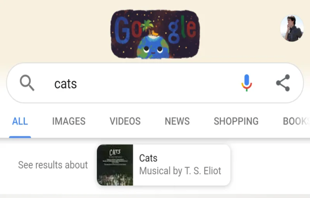 Share Search Results on Google