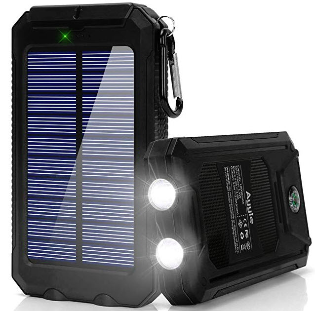 Ayyie Solar Charger 10,000mAh Solar Power Bank