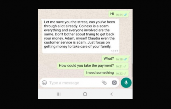 Coinexx scam