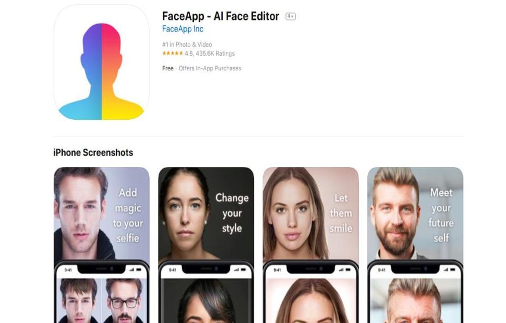 FaceApp on Apple App Store