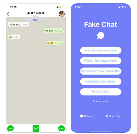 Fake Chat Conversations for iOS