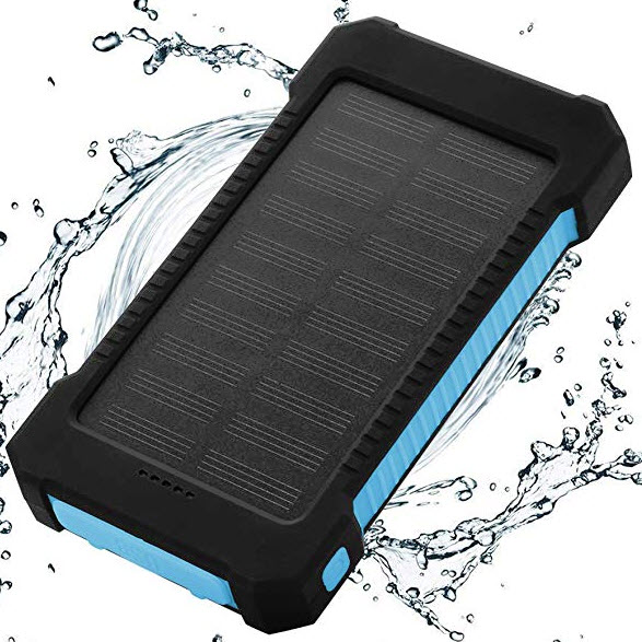 Fluoreon Solar Charger Power Bank 10,000mAh