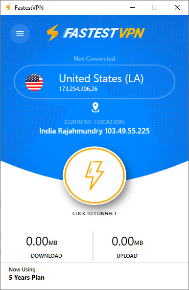FatestVPN App UI