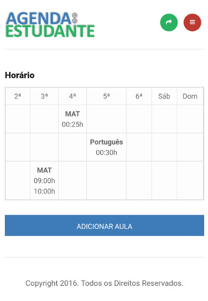 Student Agenda