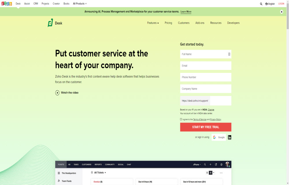 Zoho Desk
