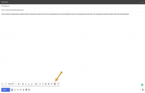 How to add Gmail strikethrough feature