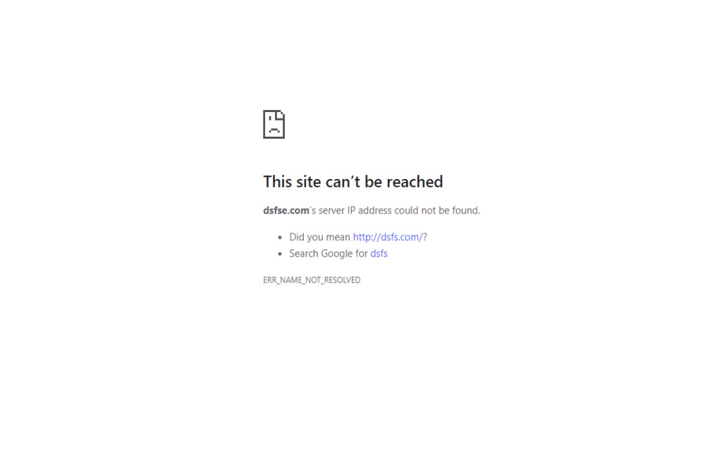 How to fix This Site Can’t Be Reached Chrome Error