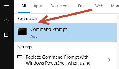 Opening command prompt