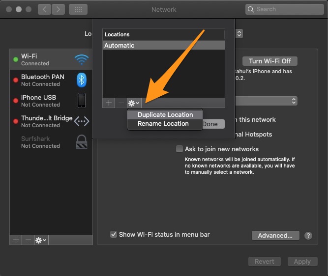 selecting_duplicate_location_in_Mac_network_settings