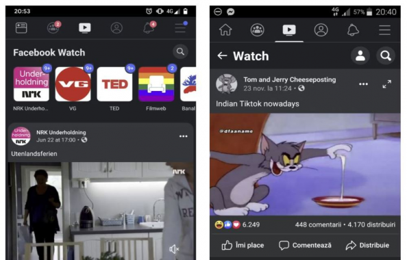Facebook dark mode Android