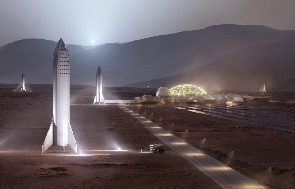 SpaceX spaceships
