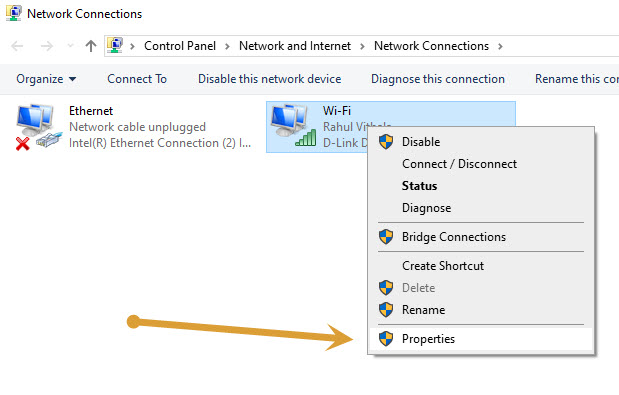 Adapter properties