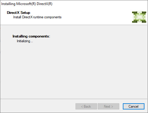 Instalation of DirectX