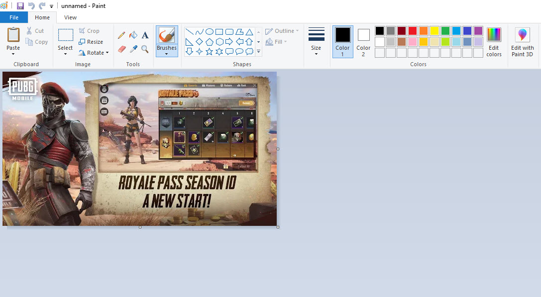 Microsoft Paint opening webp file