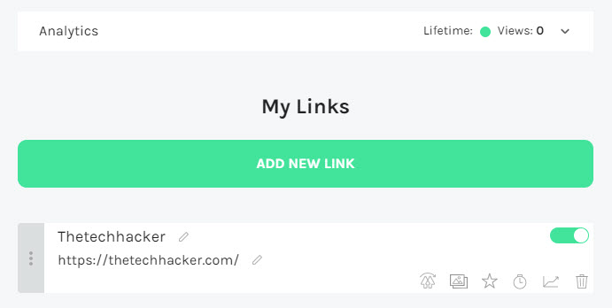adding links on Linktree