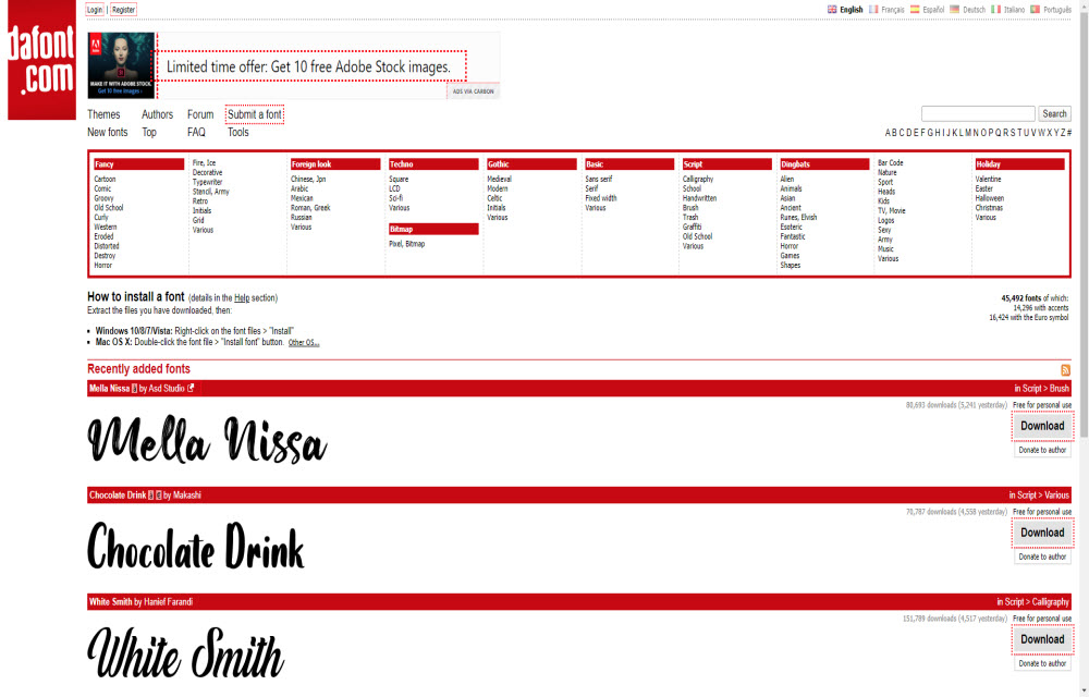 Dafont Review Best Site To Download Thousands Of Free Fonts