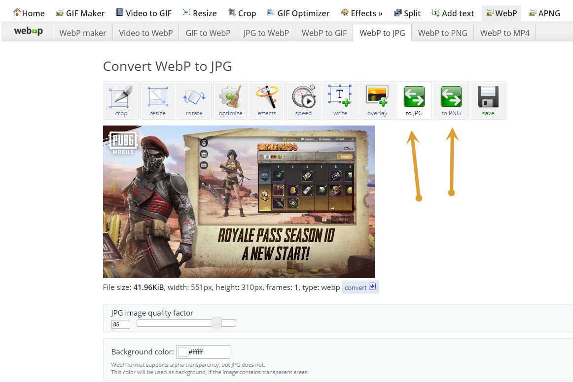 ezgif webp image conversion