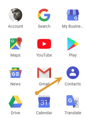 Contacts in Gmail