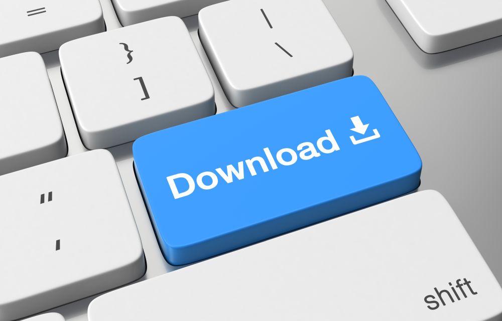 Download text written on keyboard button