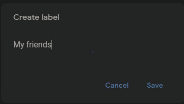 Label name